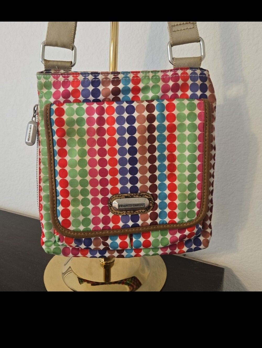 Franco Sarto Multicolor Polcadots Crossbody